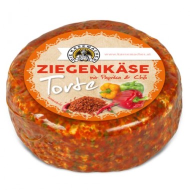 Ziegenkäsetorte mit Paprika & Chili - wird nicht vakuumiert